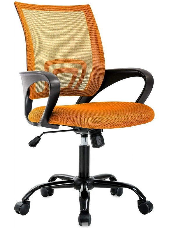 Ergonomic Office Chair Cheap Desk Chair Mesh Executive Computer Chair Lumbar Support for Women&Men, Orange