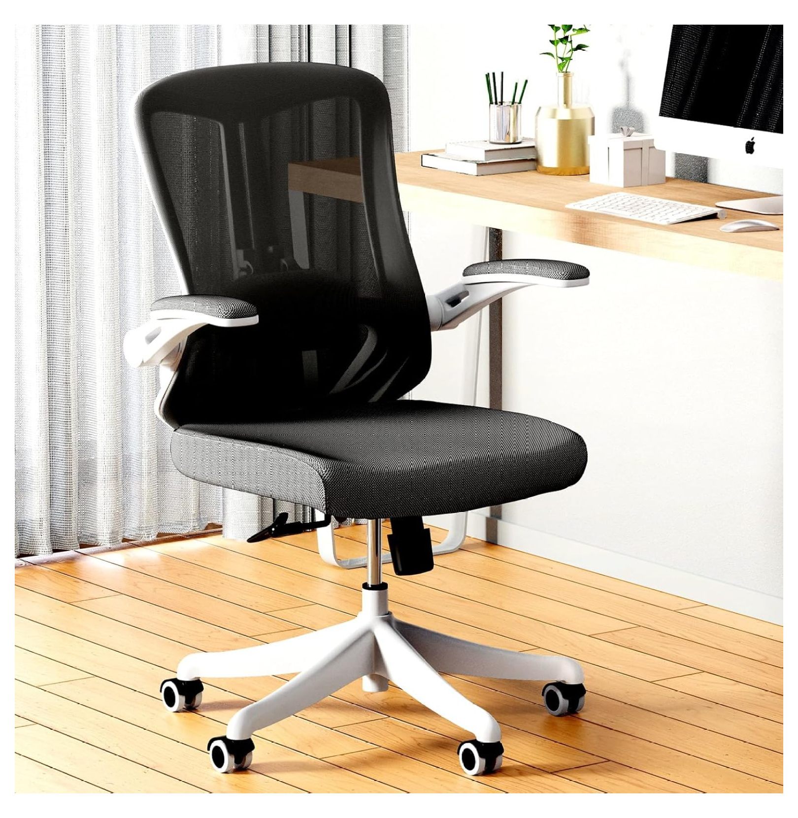Ergonomic Office Chair Comfy Desk Chairs with Wheels and Arms, 400LB