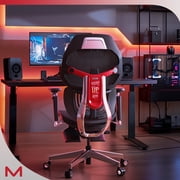 Ergonomic Office Chair,Computer Desk Gaming Chair with 6D Armrest Height Adjustable,136 Tilt for Office and Gaming