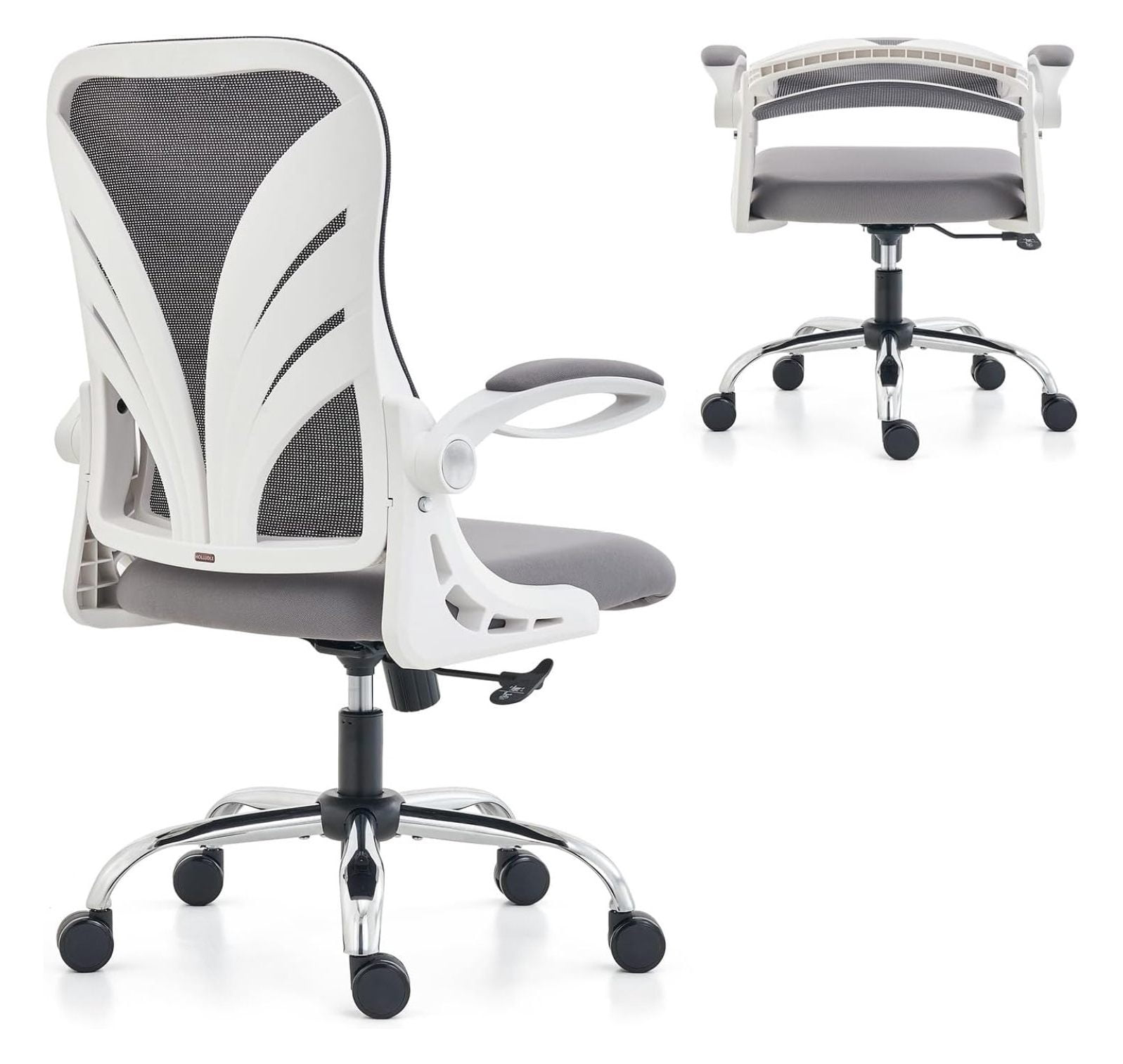Ergonomic Office Chair with Foldable Backrest, Computer Desk Chair with