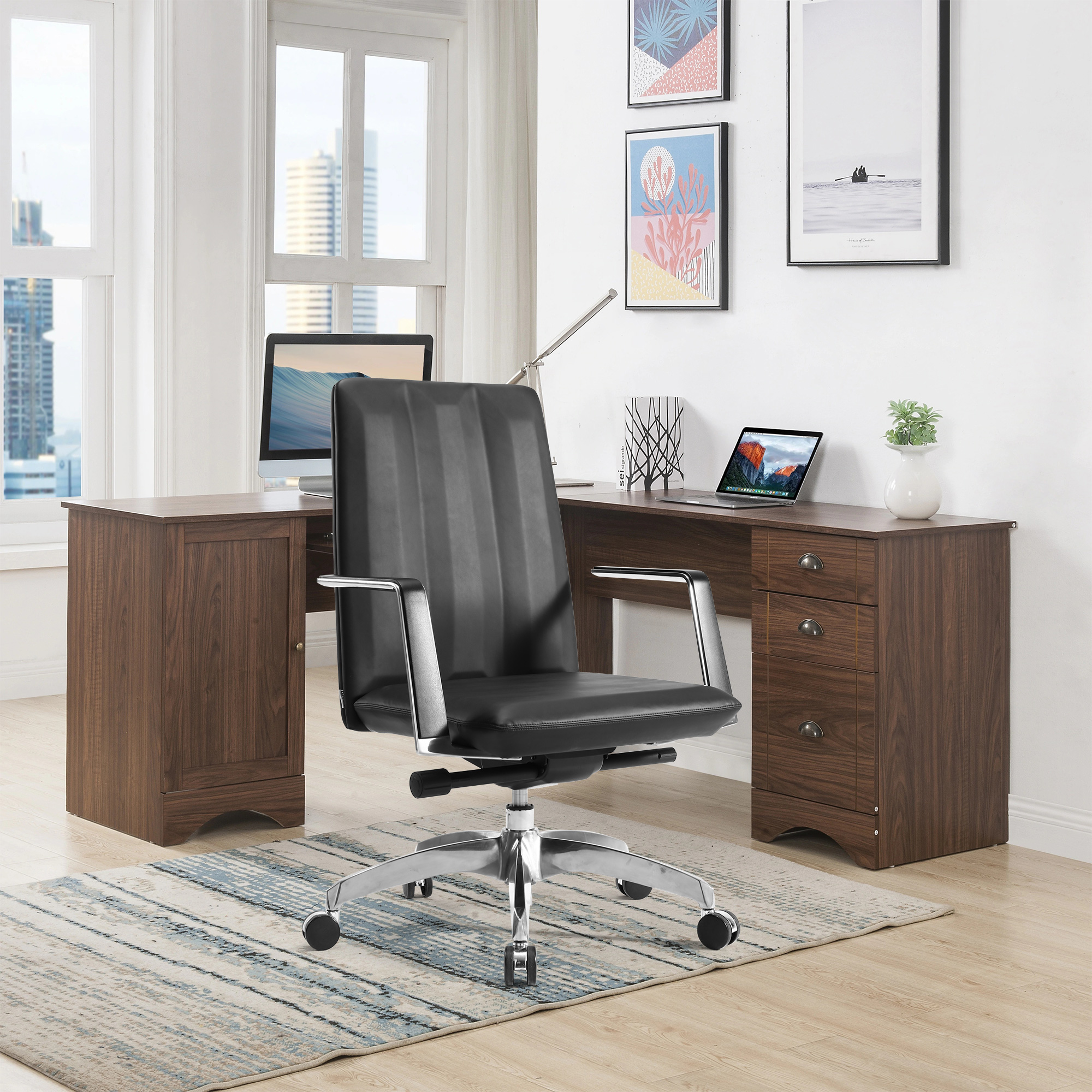 Ergonomic Office Chair, Heavy Duty Office Desk Chairs with Adjustable