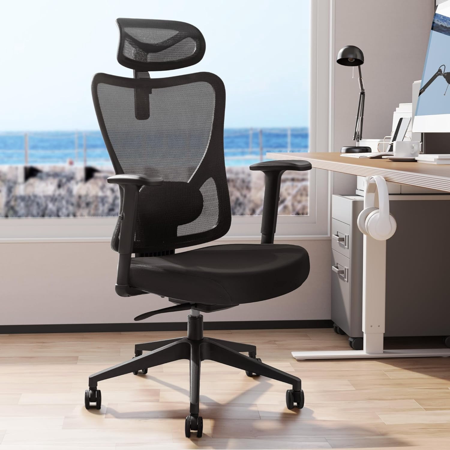 Ergonomic Office Chair High Back Desk Chair with Headrest Executive