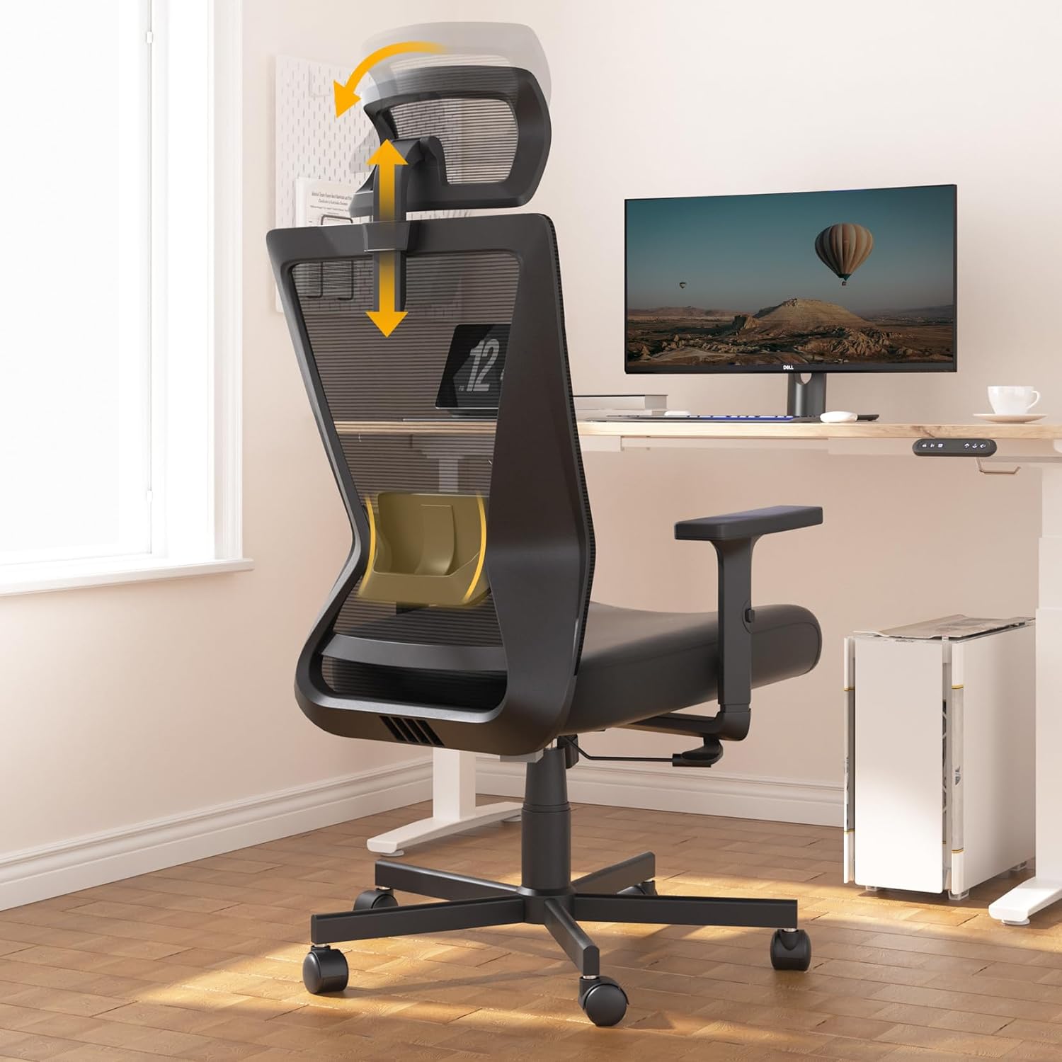 Ergonomic Office Chair, High Back Desk Chair, Mesh Computer Chair with Lumbar Support