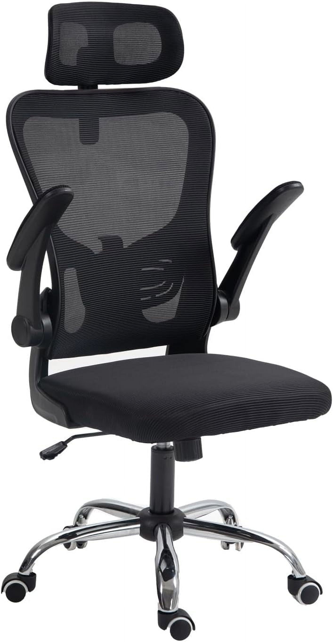 Black Ergonomic High Back Mesh Swivel Office Chair with Adjustable Arms