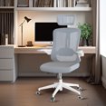 thumbnail image 1 of Ergonomic Office Chair, Home Office Desk Chair with Adjustable Headrest & Lumbar Support, Swivel High Back Computer Chair, Breathable Mesh Chair, PU Silent Wheels, Flip-Up Arms, 1 of 12