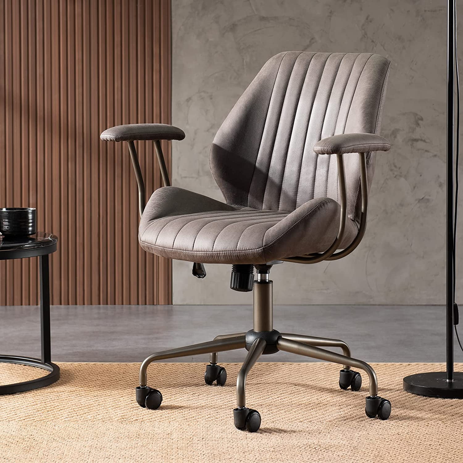 Suede computer chair discount