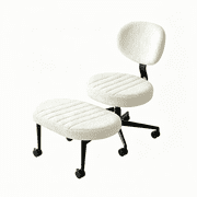 Ergonomic Office Chair   Multi-Position Cross Legged Design for Adults, Swivel Meditation & ADHD Fidget Desk Chair with Back Support & Rolling Base