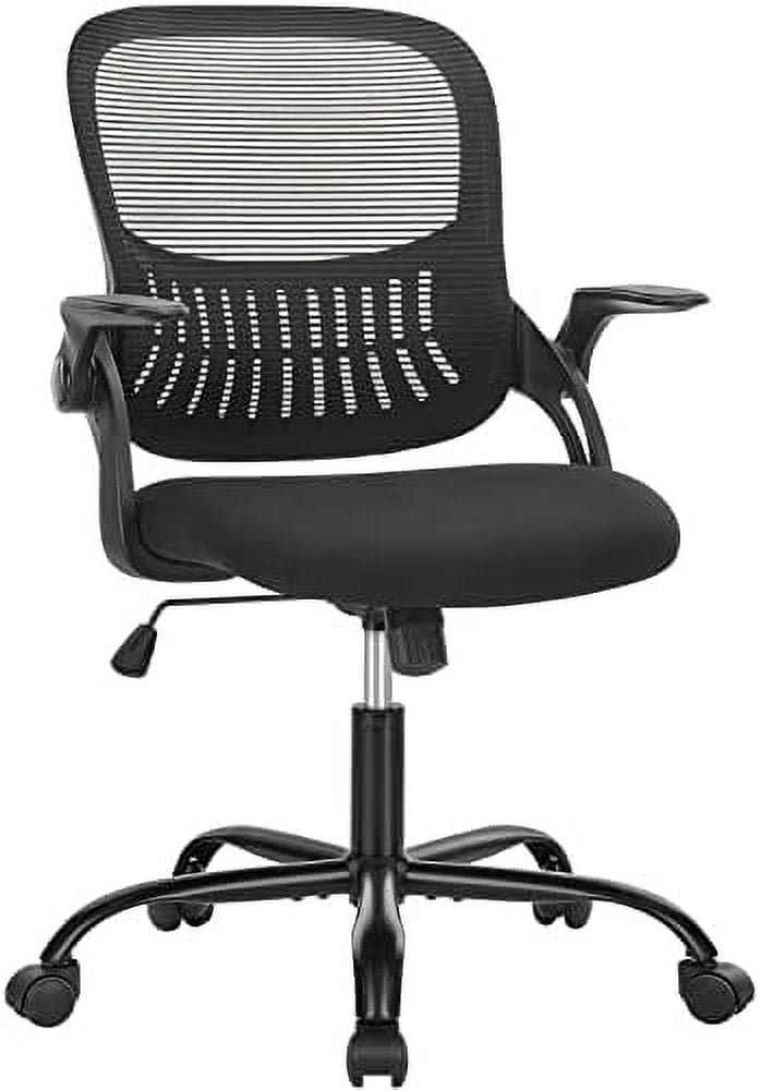 Ergonomic Office Chair With FlipUp Arms, Home Office Desk Chairs With