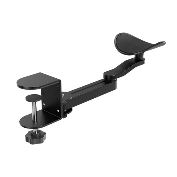 Ergonomic Office Desk Arm Support in Black Adjustable Comfortable Design