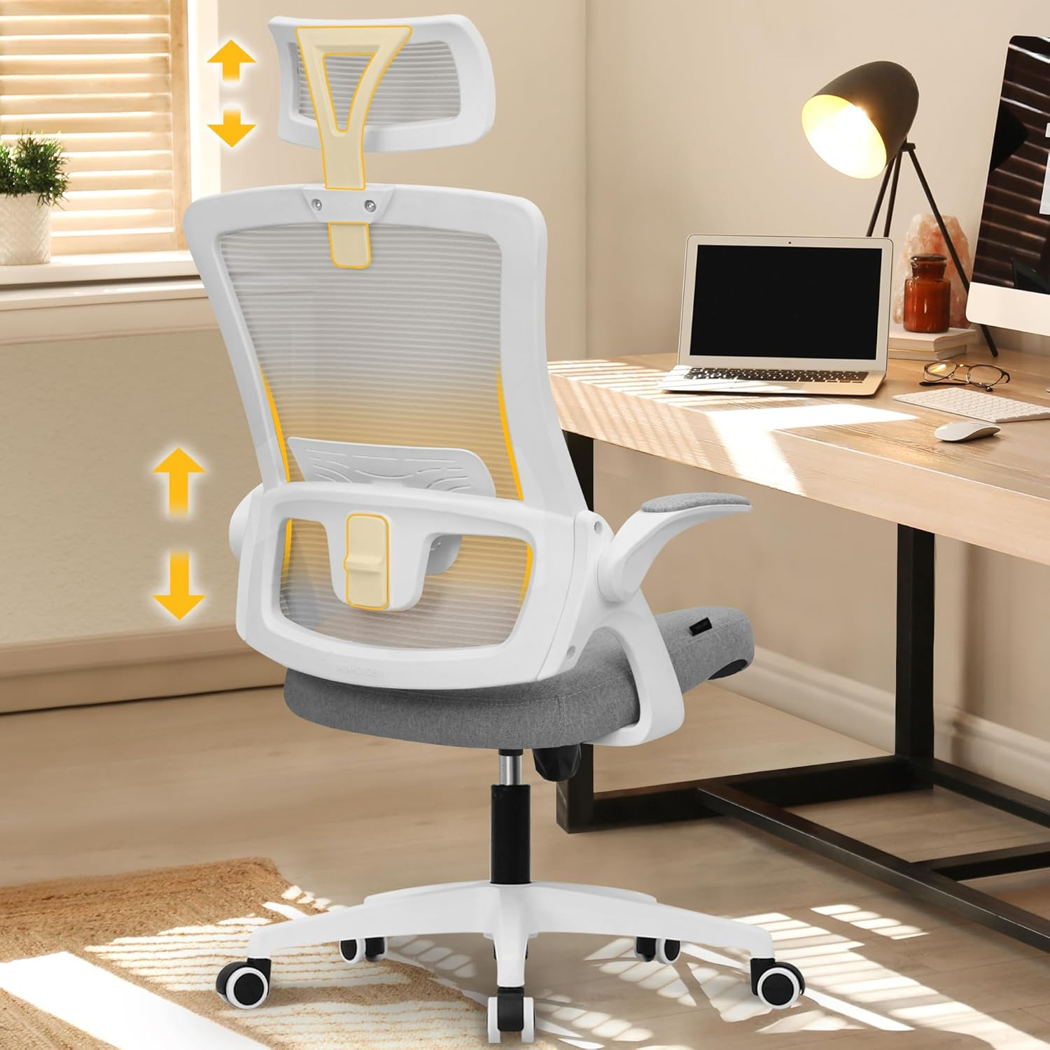 Ergonomic Office Desk Chair High Back Computer Gaming Mesh Chair with