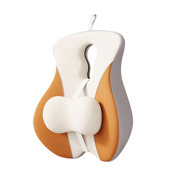 Ergonomic Orthopedic Lumbar Support Cushion Pad with Adjustable Slider for Chair Backrest Posture