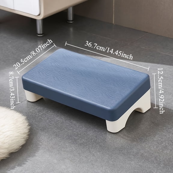 Ergonomic PP Footrest for Office Desk. Fits Under Desk, Use at Work, Sofa & Study. Comfortable & Space-Saving.