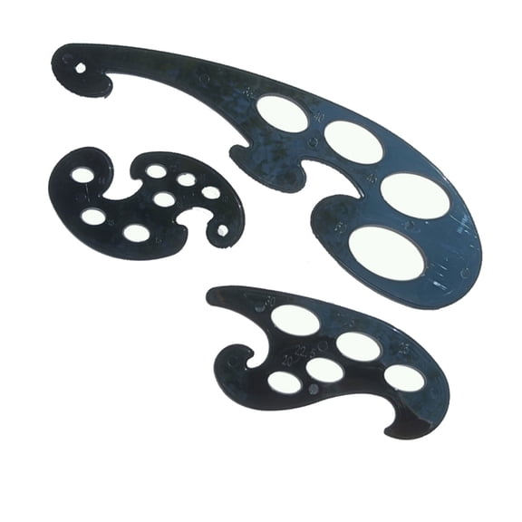 Ergonomic Pattern Making Template Sketching Drafting Aid With Clear Scale Marking For Bullets Journals And Blue Prints