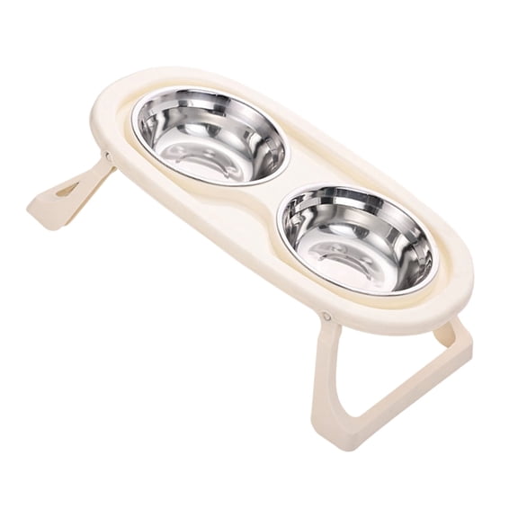 Ergonomic Pet Feeding Station with Base, Multiple Heights & Easy to Clean Bowls Pastel Color