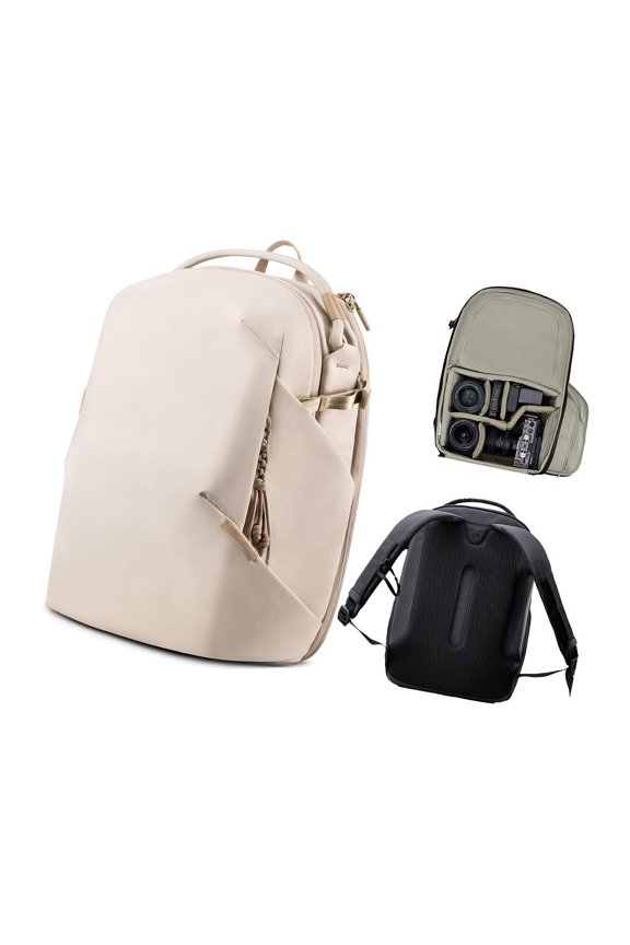 Ergonomic Photography Backpack with Back Support for DSLR Camera Comfortable Carrying Extended Accessories