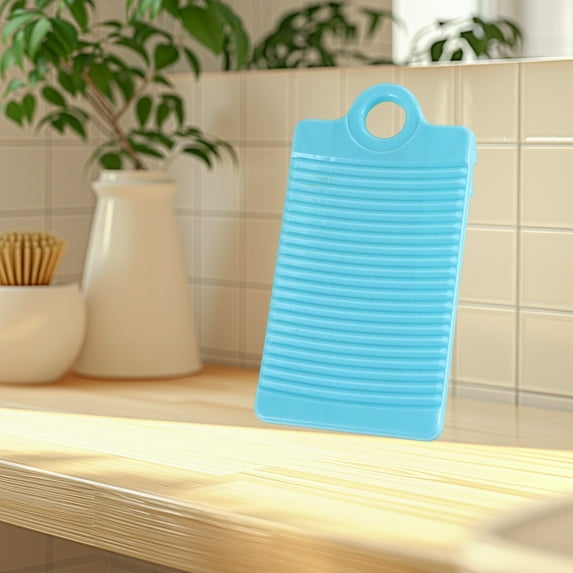 Ergonomic Plastic Washboard - Thickened Portable Laundry Board for Handwashing, Camping & Travel Essentials Scrub Board with Non-Slip Surface
