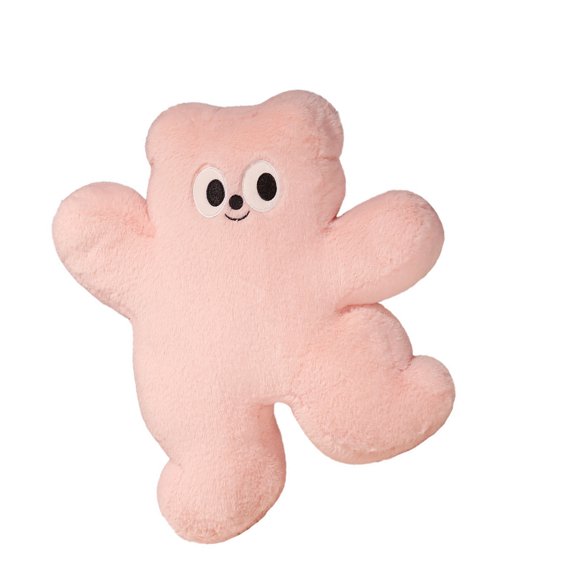 Ergonomic Polkas Dot Bear Pillow Features Shape Retaining Filling For Lounging And Relaxation