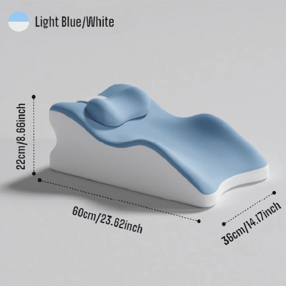 Ergonomic Prone Pillow for Lying Face Down, Bed Wedge Pillow, Backrest Wedge Cushion for Reading, Breastfeeding, Leg Support, Pregnancy, and Relaxation – Multi-Position Memory Foam Support Pillow