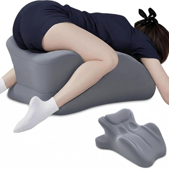 Ergonomic Prone Pillow for Stomach Lying, Multi-Angle Face Down Pillow for Reading in Bed & Phone Use, Breathable Comfortable Support Cushion for Relaxing, Lumbar Back Support for Sleeping
