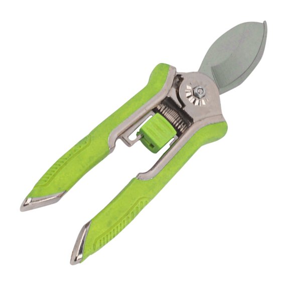 Ergonomic Pruning Shears with Curved Edges for Gardening Steel Construction Comfortable Grip Precisions Cutting