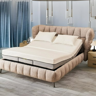 Ergonomic Queen Size Adjustable Bed Base, Wireless Remote Control, Whisper Quiet Durable Motor, Independent Head and Foot Incline