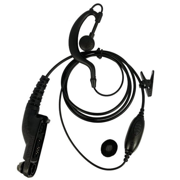 Ergonomic Radio Headset Earpiece For P8268 P8668 APX2000 Long Wear Microphone