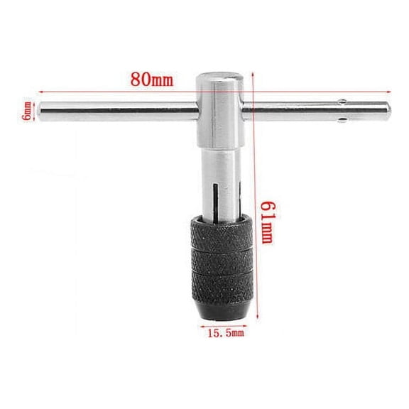 Ergonomic Ratcheting T Handle Tap Wrench For M3 M6 Reamer, Enhance Efficiency In Bike Repair And Furniture Assembly Fangkenuo