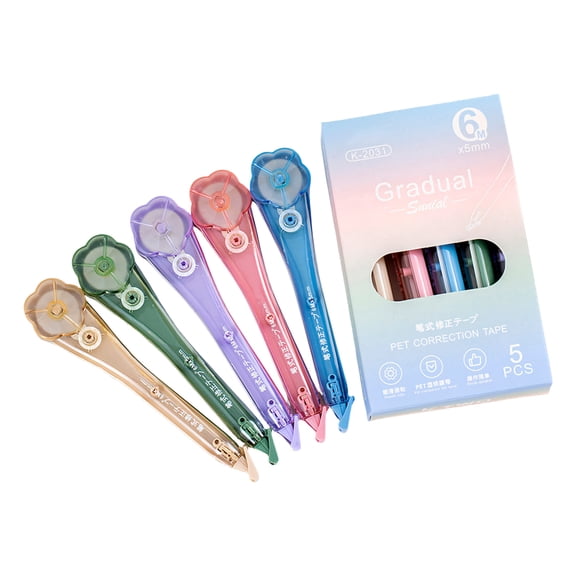 Ergonomic Recyclable Correction Tape Beiges Color Smooth Writing For Daily Use Compact