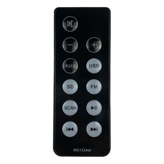 Ergonomic Remote Control Energy Saving Technology and Quick Battery Installation for RC10A6 Desktop Sound Speaker