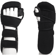Ergonomic Resting Hand Splint, Black Functional Immobilizer for Wrist Pain Comfort, Carpal Tunnel, Post-Injury Recovery, Individuals with Motor Impairment, SBR Neoprene, Left Hand, 11.4 x 4.3 in