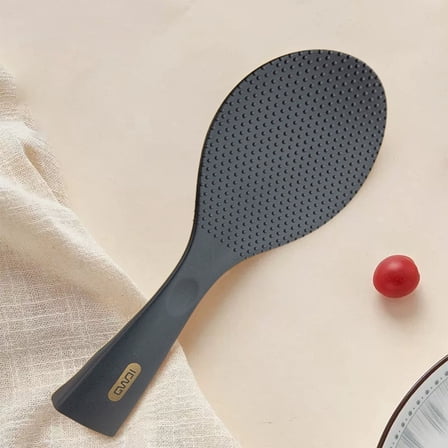 Ergonomic Rice Paddle Spoon - 20cm/7.9in Long, Non-Stick, Heat Resistant Up to 446°F/230°C - Easy to Clean, Dishwasher Safe, Hanging Hole for Storage for Stirring Rice,Potatoes C