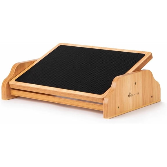 Ergonomic Rocking Foot Rest for Under Desk, Adjustable Foot Stool with Non-Slip Surface, Three Positions for Comfort & Stability, Enhances Posture & Circulation, Ideal for Office & Home Use