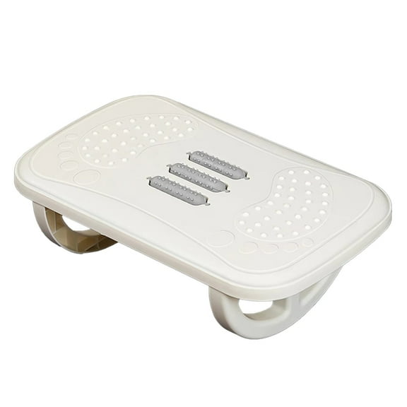 Ergonomic Rocking Footrest for Desk,Comfortable Leg Rest Rocker,Balance Board for Home&,Enhance Workspace Comfort B,1 * foot stool,White