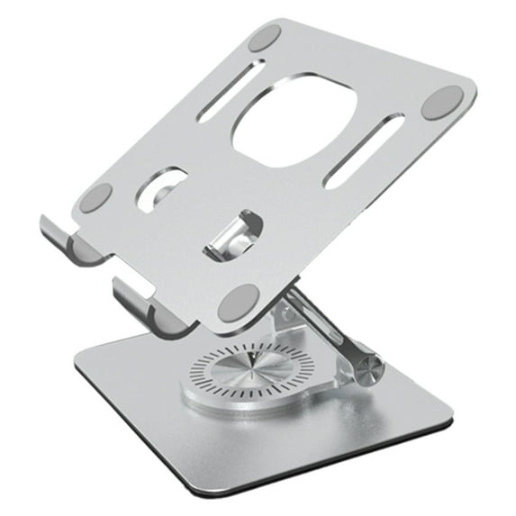 Ergonomic Adjustable Rotating Laptop Stand with Stable 360- Base for Desk Use Foldable Holder Supports Tablets and Notebooks