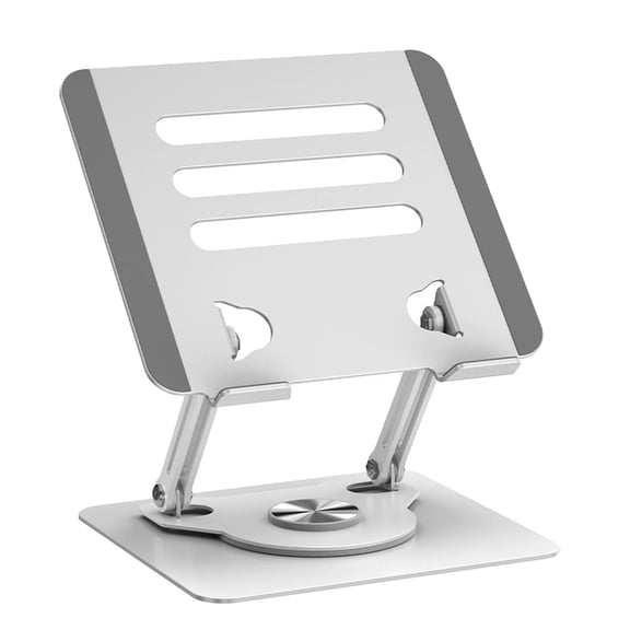 Ergonomic Rotating Stand for Tablets and Laptops Up to 1 Inches Durability Alloy Steel Tool less Quick Setups