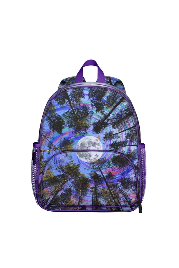 Ergonomic School Backpack with Cat Print Design - Waterproof & Breathable for Students