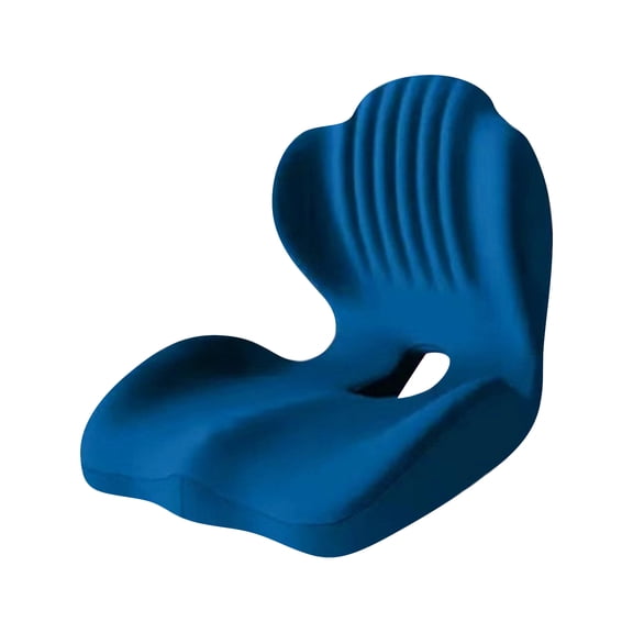 Ergonomic Seat Cushion Ergonomic Memory Foam Seat Cushion, L-Shaped Office Chair Cushion & Car Seat Cushion for Long Sitting, Lower Back Support Pillow for Office, Home, Driving (Black)