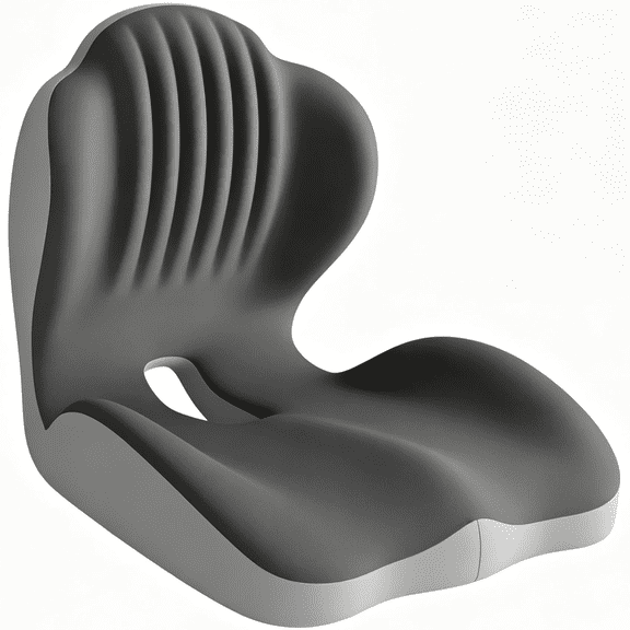 Ergonomic Seat Cushion, Ergonomic Seat Cushion with Back Support, L-Shaped Support Cushion