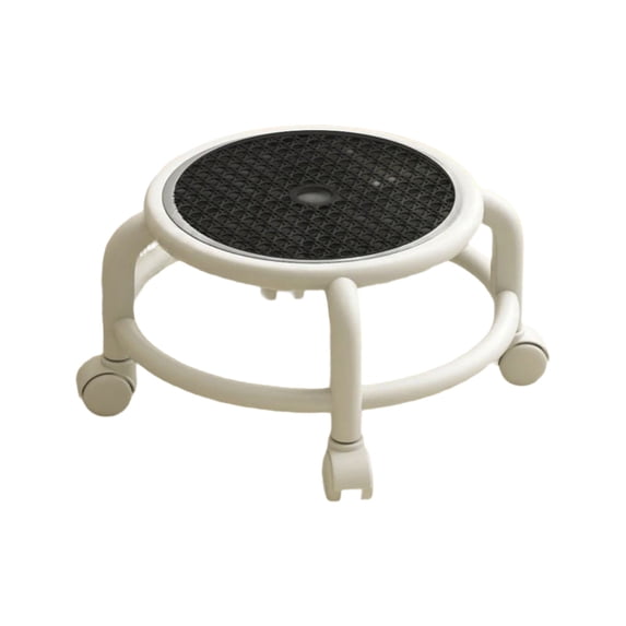 Ergonomic Seat Cushion Low Rolling Stool with 360 Degree Swivel Wheels, Comfortable Breathable Cushion Seating for Home & Work