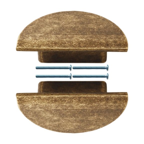 Ergonomic Semi Circle Cupboard Handles Antique Bronze Drawer Pulls Smooth Grip For Kitchen Wardrobe Furniture Hardware