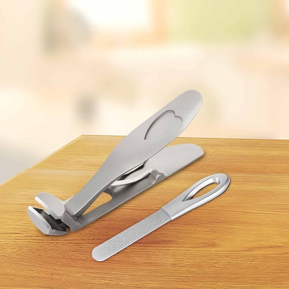 Ergonomic Senior Toenail Clipper Under $5! Kadlawus Ergonomic Angled Toenail Clipper for Seniors, Stainless Steel Thick Nail Clipper Set with Nail File, Easy Grip Handle for Thick & Ingrown Toenails