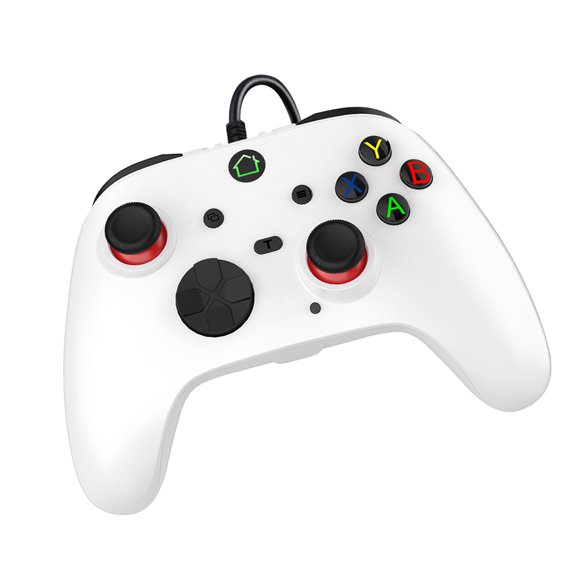 Ergonomic Shock Resistant Gaming Controller With Hall Triggering And Vibrations For Intense Play