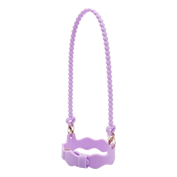 Ergonomic Silicone Drink Container Strap Customizable Length For Hiking Commuting Soft Comfortable Carry Solution