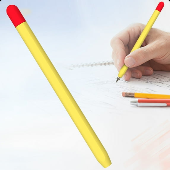 Ergonomic Silicone Stylus Pen Grip - Color-Block Non-Slip Sleeve For Capacitive Pens
