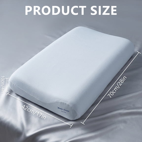 Ergonomic Sleep Pillow And Neck Support Pillow, Filled With Memory Foam For Neck Protection; Slow-rebound, Soft And Comfortable, Suitable For Side, Back And Stomach Sleepers. Comes With A Complimenta