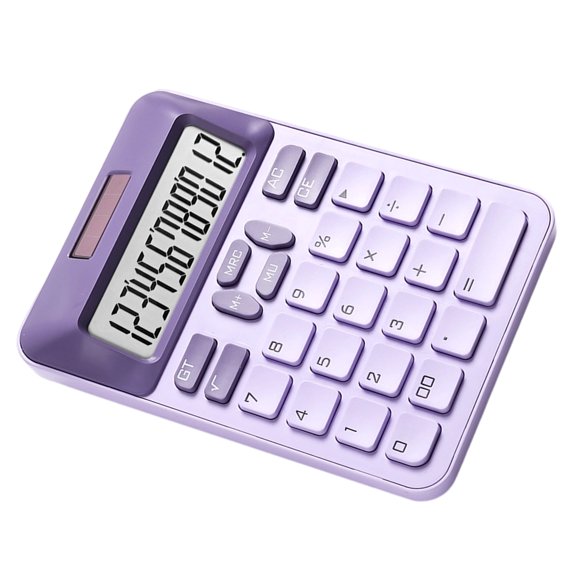 Ergonomic Solar Calculator With 12 Big Display And Spacious Keypad Easy In Classrooms
