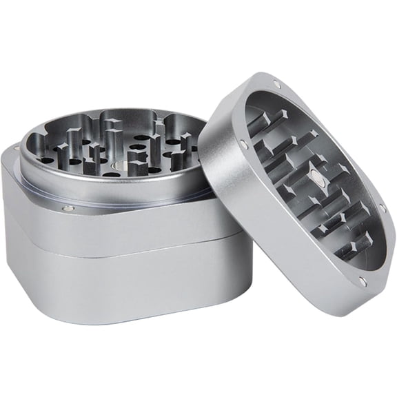 Ergonomic Spice & Herb Mill Made from Aluminum for an Even, Medium Shred  Square Shape for Better Grip