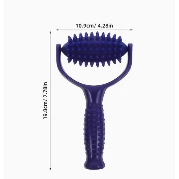 Ergonomic Spiked Massage Ball Roller for Deep Tissue Muscle Relief Portable Handheld Massage Tool for Shoulders, Neck, Back, Hips, and Trigger Points
