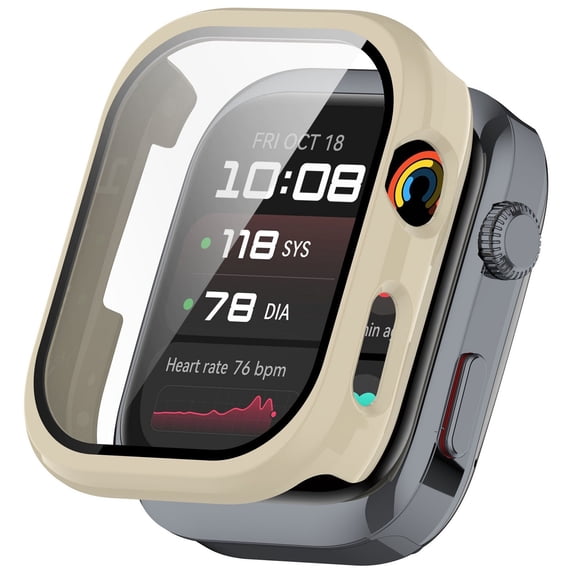Ergonomic Sports Watch Cover PC & Tempered Glass Anti Drop Stylish Comfortable Functional For Watches