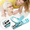 thumbnail image 1 of Ergonomic Stainless Steel Nail Clipper with Light Magnifier for Comfortable Fingernail and Toenail Care for Men, 1 of 5